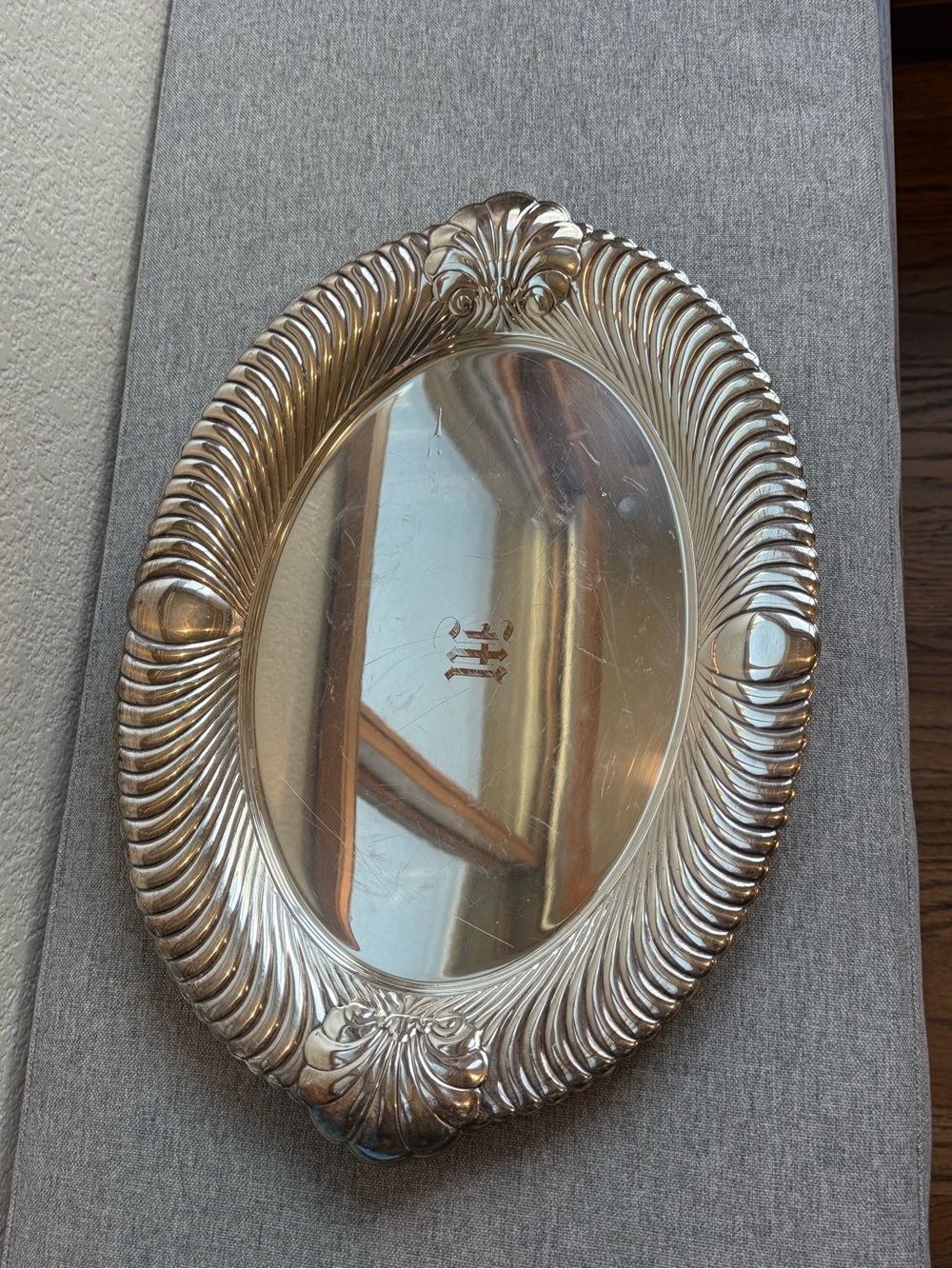 WM Rogers Silver Tray - Elegant Decorative Accent